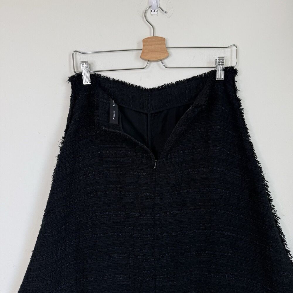 Proenza Schouler Size 8 Womens Tweed Woven A Line Asymmetric Midi Skirt Career - Picture 7 of 16